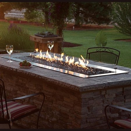 EMPIRE 48 in. Natural Gas Manual Multicolor LED Lighting Fire Pit OL48TP18N